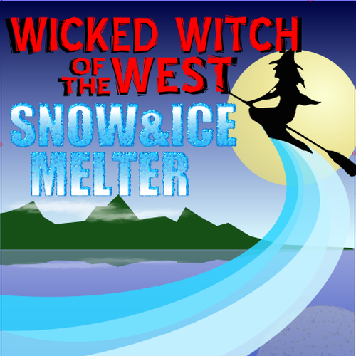 Product Packaging for "Wicked Witch Of The West Snow & Ice Melter" デザイン by KingMelon