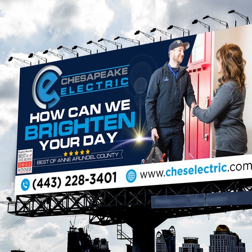 Chesapeake Electric Billboard Design by icon89GraPhicDeSign