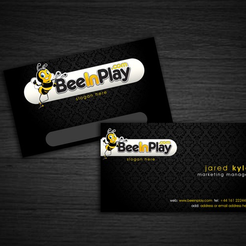 Help BeeInPlay with a Business Card Diseño de Project Rebelation