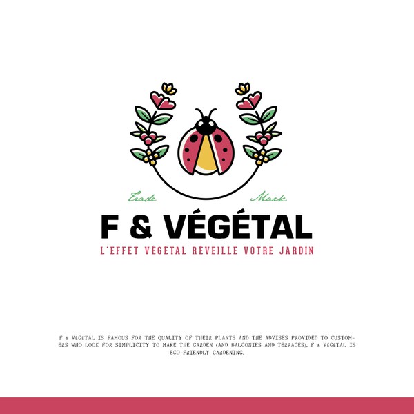 Design by Caelum" titled "F & Végétal"