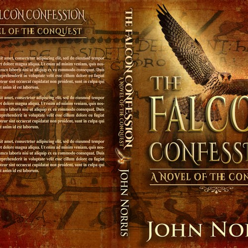 Creating a stunning book cover for "The Falcon Confession" Design by Kristin Designs