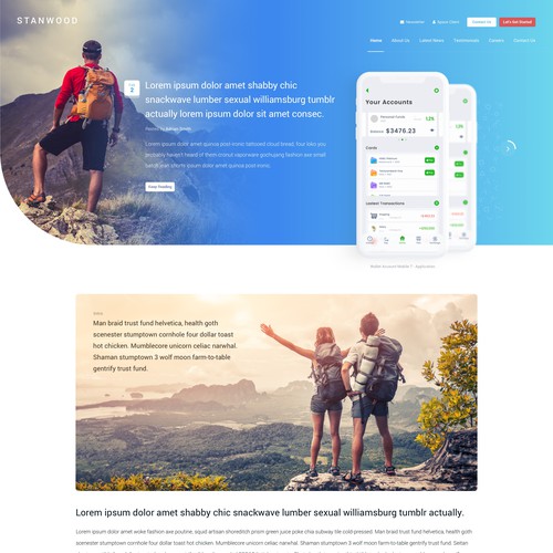 Web page design contest entry by WebBox