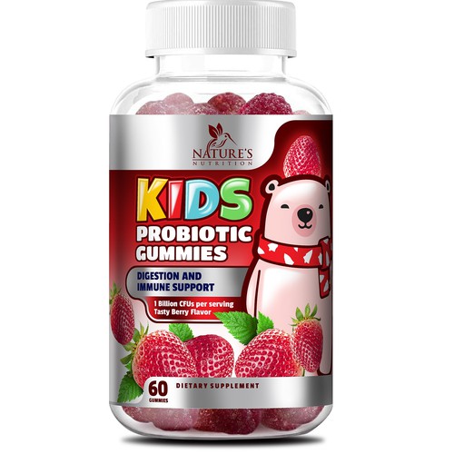 Designs | Cute Kids Probiotic Gummies Design needed for Nature's ...