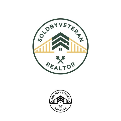 Military Themed Real Estate Logo Design by naya89