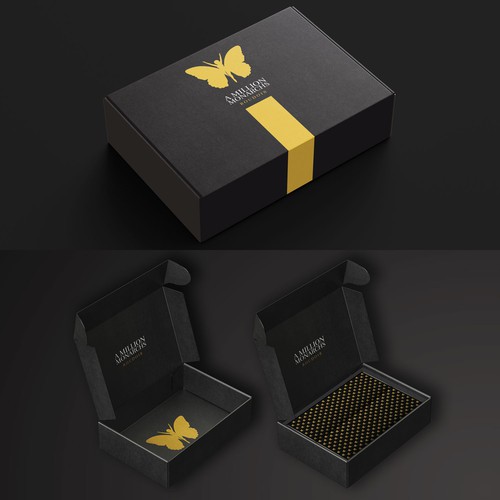 Matte Black Branded Box Design by badzlinKNY