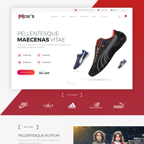 Web page design contest entry by FuturisticBug