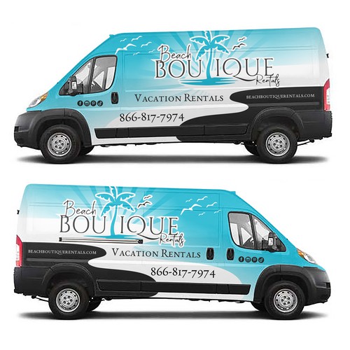 Vehicle Wrap Design for Boutique Vacation Property Rental Management Company on Anna Maria Island Design by Anugerah ilahi