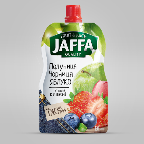 Diseño de Develop Concept Design for Jaffa "Fruit in Pocket" adults’ fruit and berry puree de garryveda.com