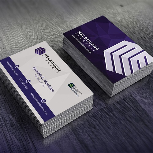 Create an eye-popping business card for a passionate Electrical Company ...