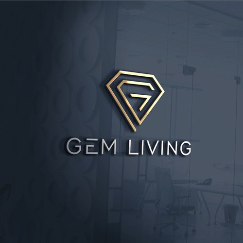 Geometrical, minimalist, modern brand design for Gem Living Design by ElVano_Eiji ✔