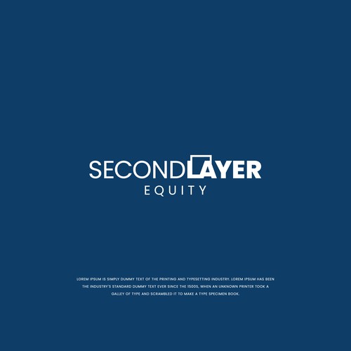 Second Layer logo First Layer Prize! Design by Roadpen