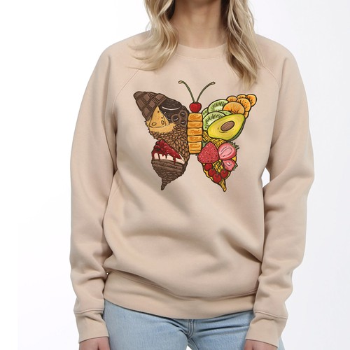 Unique & Original Brand Merch - butterfly themed Design by katingegp