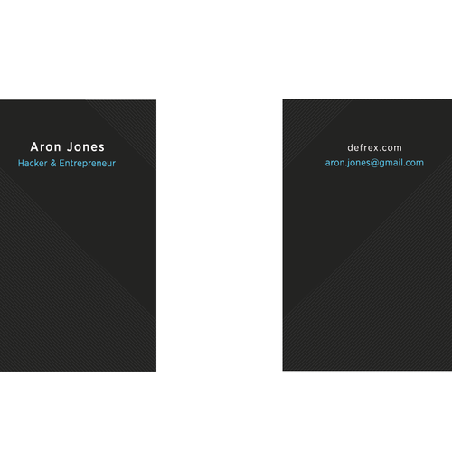 Create an elegant business card for an entrepreneurial hacker Design by xkarlohorvatx