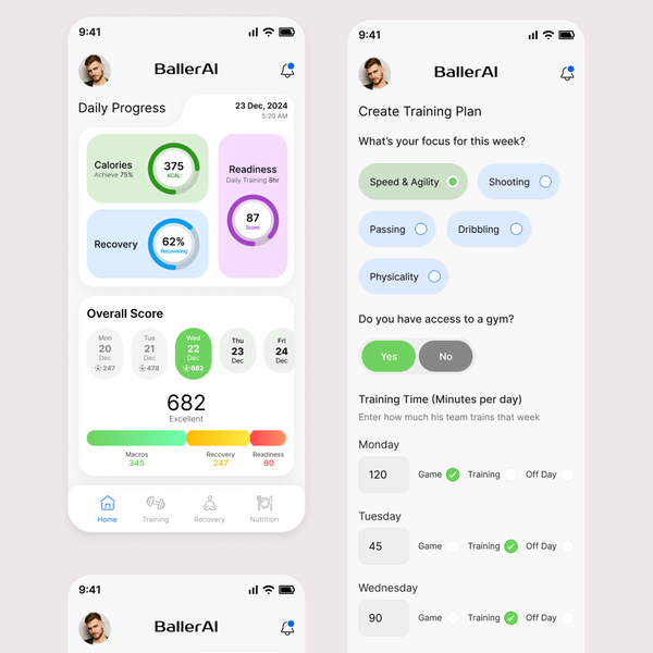 AI powered sports app.