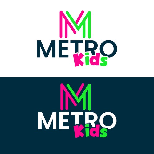 Metro Kids Logo Design by Duvaune™