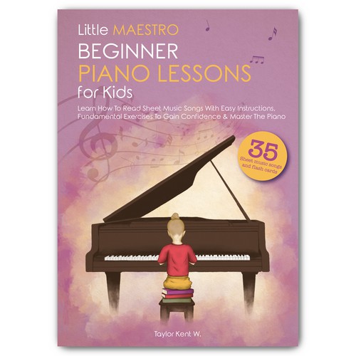 Design a Piano book cover to appeal to kids, parents and beginners Design réalisé par Grafithegy