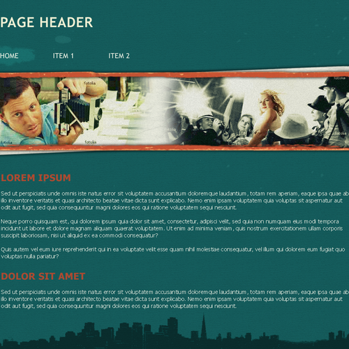 One page Website Templates デザイン by Daniel-designs