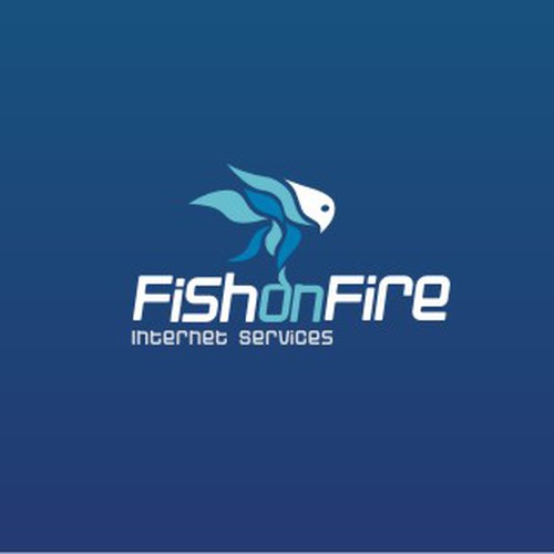 Fish on Fire - Internet Services Logo Design by Reddion
