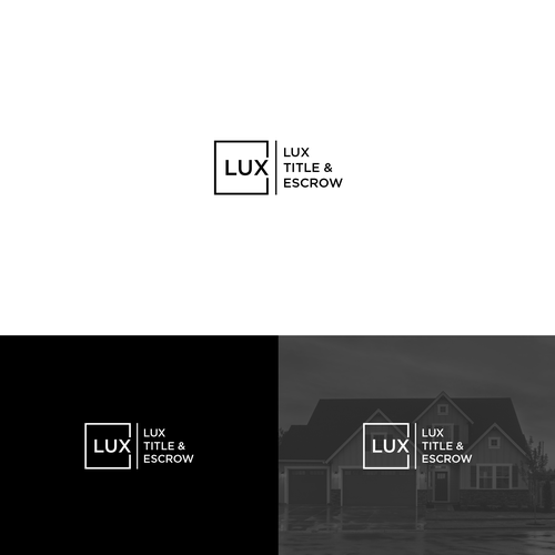 Designs Sleek and sophisticated name and logo for real estate title company Logo design contest