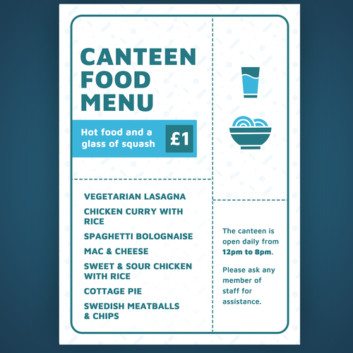 Canteen menu Design by ed's_scenery