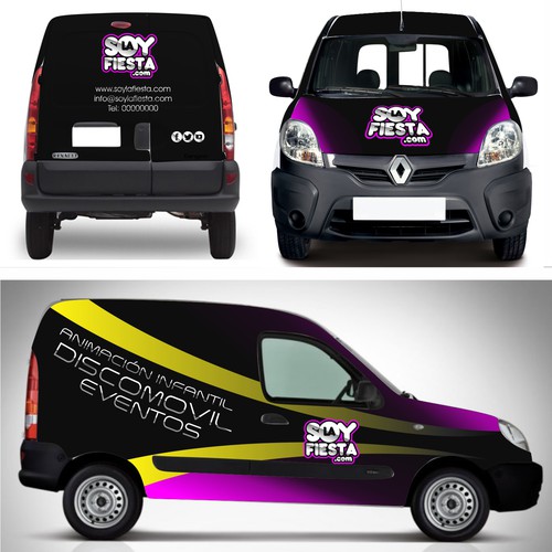 Rotulación de auto, camión o camioneta propuesta en el concurso por Digital Studio