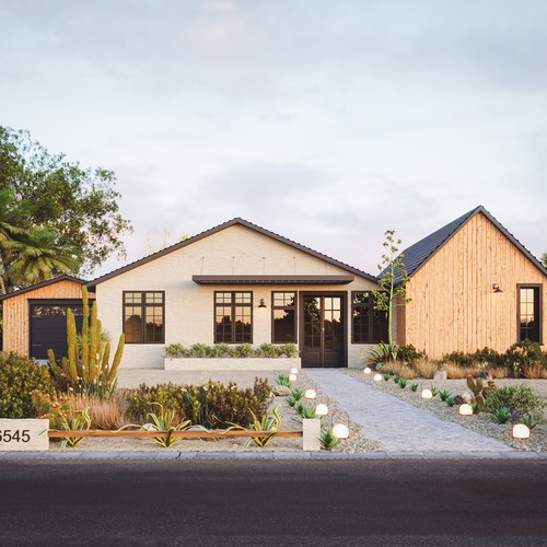 Front elevation of house Design by Artifictial