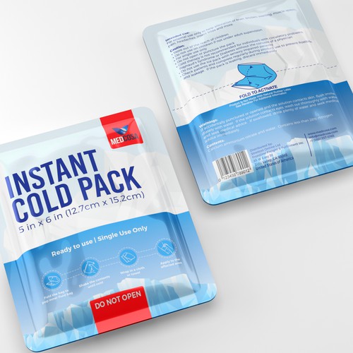 Medcosa Instant Ice Pack, “Squeeze, Shake, Activate”