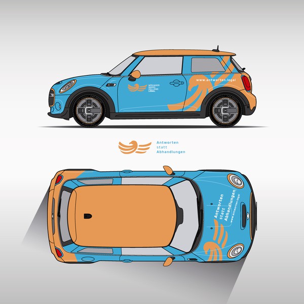Design by RF.design titled "Wrapping design for Mini Electric"