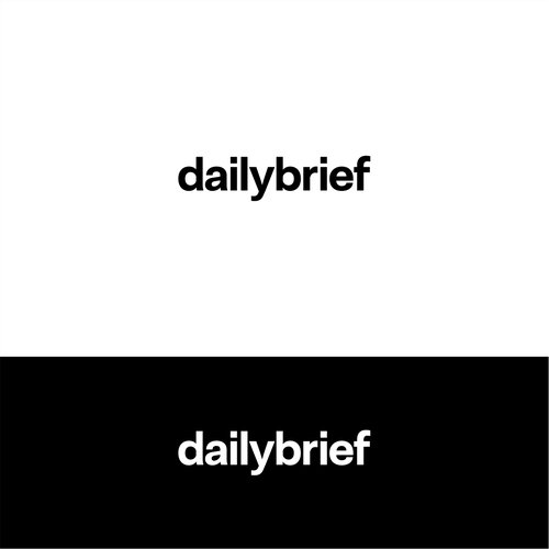 Design a clean, simple logo for a daily newsletter:  dailybrief Design by hantoko