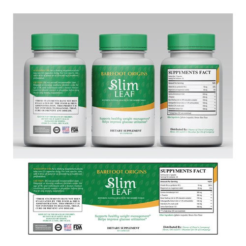 We need a powerful product label for our weight loss supplement, that our audience will love & buy Design by LAXMI DESIGNHUB