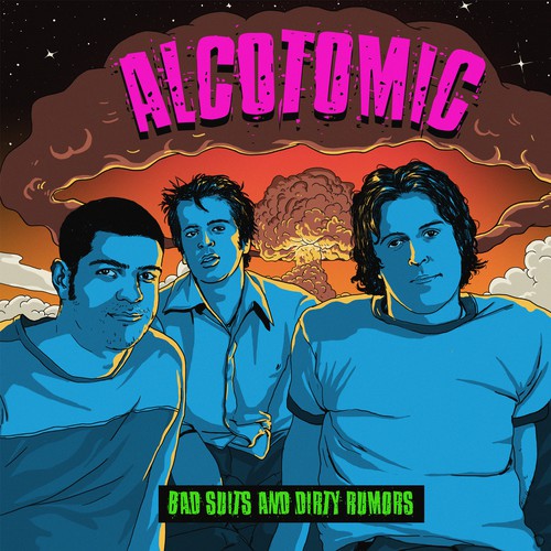 CD cover for a 90's underground power/pop band comeback! Design by rifally