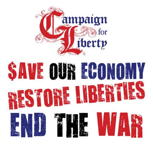 Campaign for Liberty Merchandise Design por JosephHart