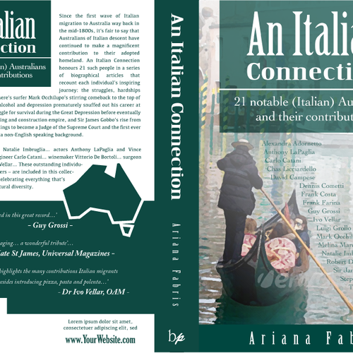 An Italian Connection: book cover design Diseño de Artlock16