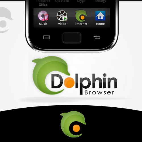 New logo for Dolphin Browser Diseño de Design By CG