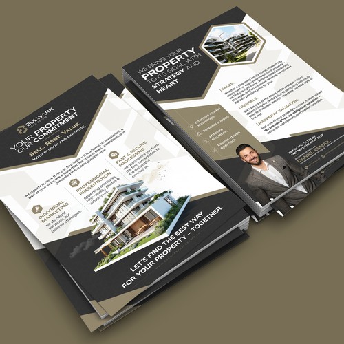 "Searching a Real Estate Flyer" winning Logo design