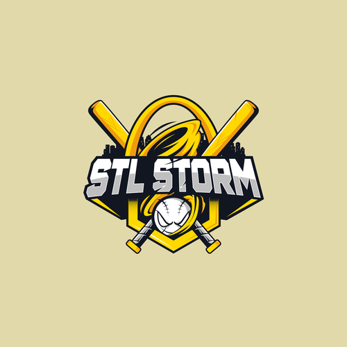 Youth Baseball Logo - STL Storm Réalisé par MarkyWhiskeyhands