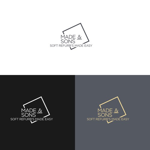 Luxury Meets Ease: Logo & Card Design for Made & Sons Design by Ovita ✏️