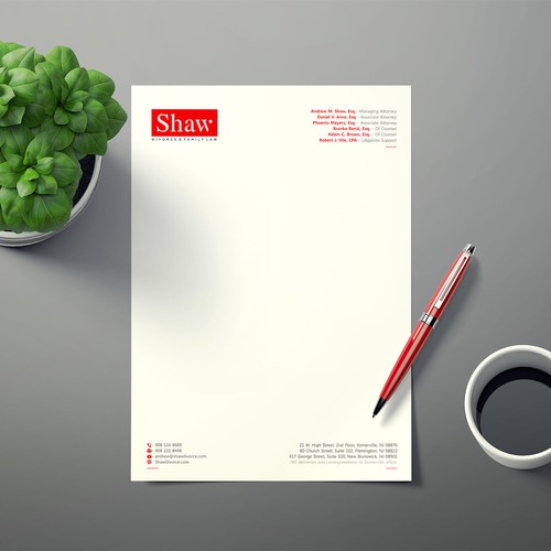 Letterhead for Divorce & Family Law Firm; Modern, Minimalist, Conservative Design Design by Xclusive16