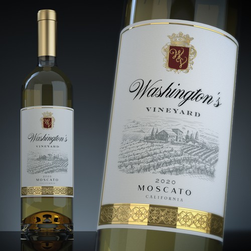 Wine Label - Washington's Vineyards Design by :DiegoGuirao