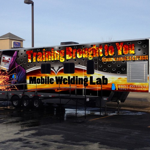 Custom Mobile Welding Lab needs custom graphic wrap-ontwerp door mile.ilic933