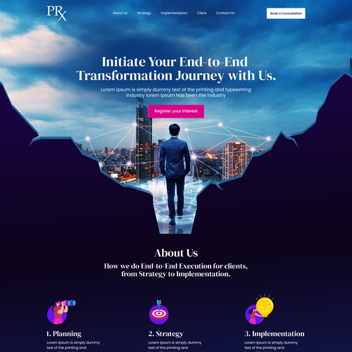 High-End Consulting Website Design Design by Web Hub