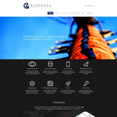 Parallax Website Design Wanted for Ekspresa Diseño de dreamevo