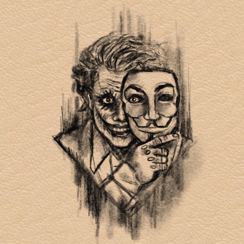 Tattoo Designs - Joker Anonymous Design by Ronny Hermawan