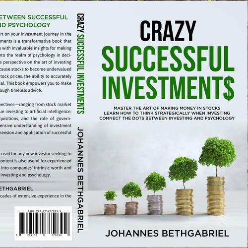 Powerful Book Cover for an Investing book that helps to Build Wealth in the Stock Market Design by studio02