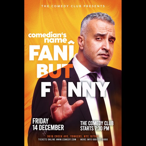 Poster design for Stand up Show Design by Asra.