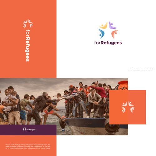 Design a modern new logo for a dynamic refugee charity Diseño de Insan_M