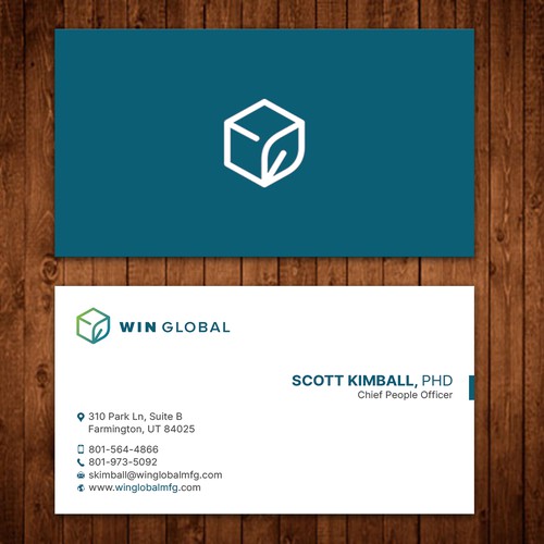 WIN Global Business Card Design Design by ™SF_Design™