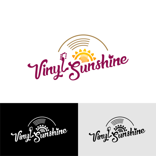 Vinyl Sunshine needs an uplifting retro, 60s/70s BAND logo Design by logologoan