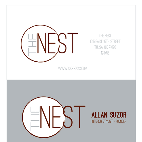 logo for the Nest Design réalisé par sonjab