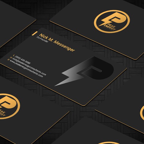 Modern Business Card Design for Electric Energy and Solar Company Design by RENEXIT